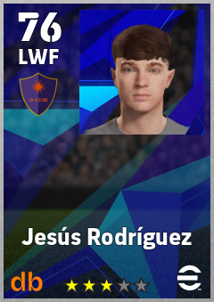 Jesús Rodríguez — LWF, OVR 76, MAX 76