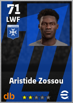 Aristide Zossou — LWF, OVR 71, MAX 71
