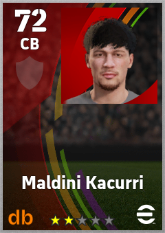 Maldini Kacurri eFootball player card