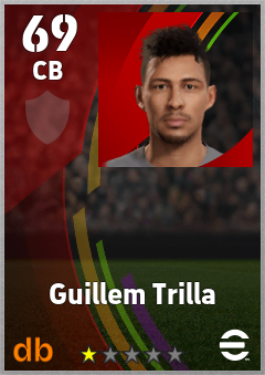 Guillem Trilla — CB, OVR 69, MAX 69