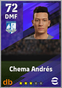 Chema Andrés — DMF, OVR 72, MAX 72