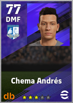 Chema Andrés — DMF, OVR 77, MAX 77