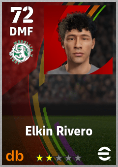 Elkin Rivero — DMF, OVR 72, MAX 72