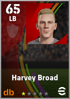Harvey Broad — LB, OVR 65, MAX 65