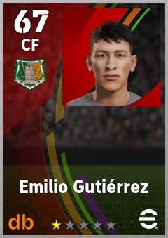 Emilio Gutiérrez — CF, OVR 67, MAX 67
