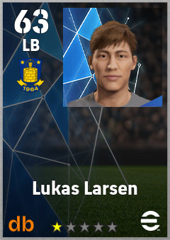 Lukas Larsen — LB, OVR 63, MAX 63