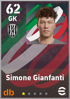 Simone Gianfanti — GK, OVR 62, MAX 62