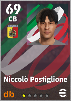 Niccolò Postiglione — CB, OVR 69, MAX 69