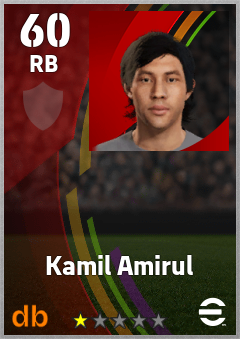 Kamil Amirul — RB, OVR 60, MAX 60