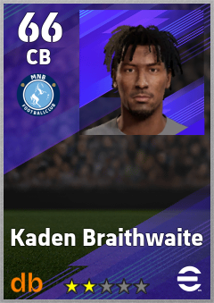 Kaden Braithwaite eFootball player card