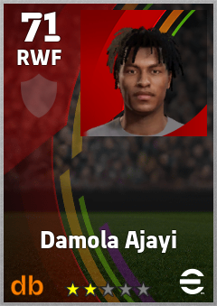 Damola Ajayi — RWF, OVR 71, MAX 71