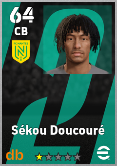 Sékou Doucouré — CB, OVR 64, MAX 64