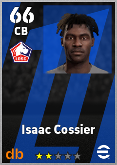 Isaac Cossier — CB, OVR 66, MAX 66