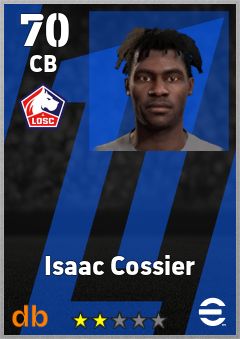 Isaac Cossier — CB, OVR 70, MAX 70