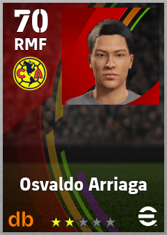 Osvaldo Arriaga — RMF, OVR 70, MAX 70