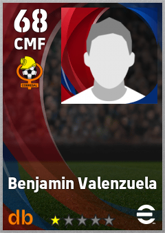 Benjamin Valenzuela — CMF, OVR 68, MAX 68