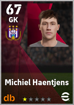 Michiel Haentjens — GK, OVR 67, MAX 67