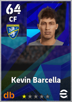 Kevin Barcella — CF, OVR 64, MAX 64