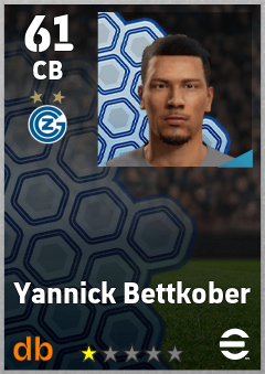 Yannick Bettkober — CB, OVR 61, MAX 61