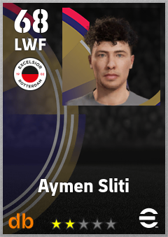 Aymen Sliti — LWF, OVR 68, MAX 68