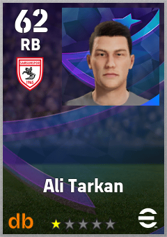 Ali Tarkan — RB, OVR 62, MAX 62