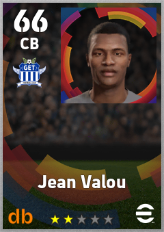 Jean Valou — CB, OVR 66, MAX 66