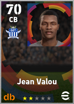 Jean Valou — CB, OVR 70, MAX 70