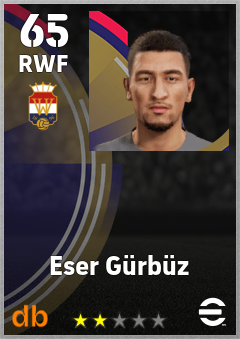 Eser Gürbüz — RWF, OVR 65, MAX 65