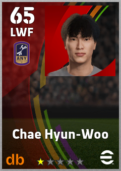 Chae Hyun-Woo — LWF, OVR 65, MAX 65
