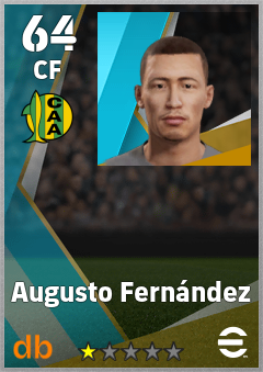 Augusto Fernández — CF, OVR 64, MAX 64