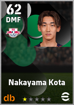 Nakayama Kota — DMF, OVR 62, MAX 62