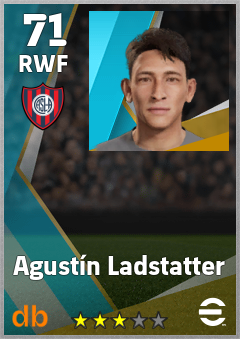 Agustín Ladstatter — RWF, OVR 71, MAX 71