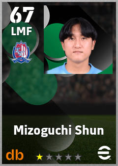 Mizoguchi Shun — LMF, OVR 67, MAX 67