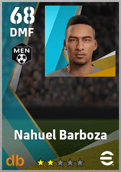 Nahuel Barboza — DMF, OVR 68, MAX 68