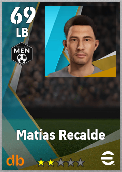 Matías Recalde — LB, OVR 69, MAX 69