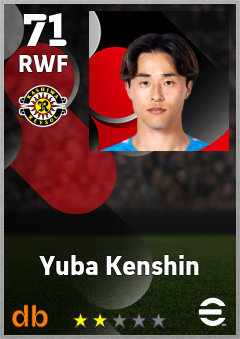 Yuba Kenshin — RWF, OVR 71, MAX 71
