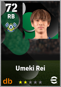 Umeki Rei — RB, OVR 72, MAX 72