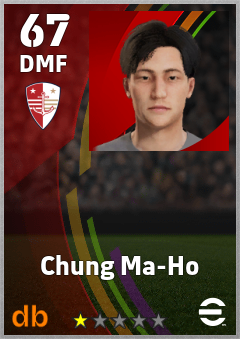 Chung Ma-Ho — DMF, OVR 67, MAX 67