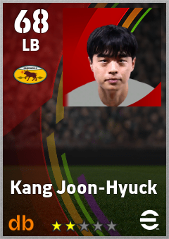 Kang Joon-Hyuck — LB, OVR 68, MAX 68