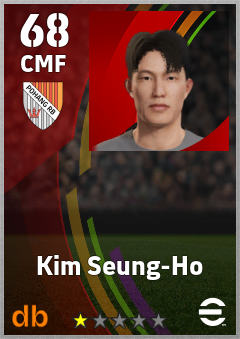 Kim Seung-Ho — CMF, OVR 68, MAX 68