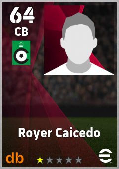 Royer Caicedo — CB, OVR 64, MAX 64