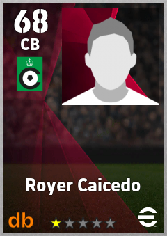 Royer Caicedo eFootball player card