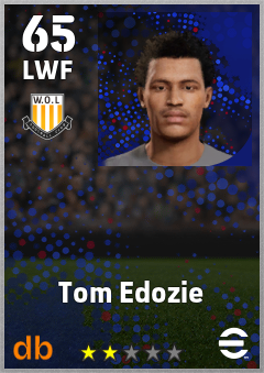 Tom Edozie — LWF, OVR 65, MAX 65