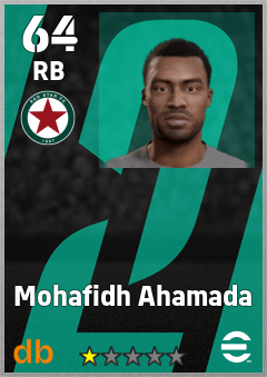 Mohafidh Ahamada — RB, OVR 64, MAX 64