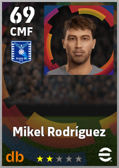 Mikel Rodríguez — CMF, OVR 69, MAX 69
