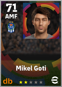 Mikel Goti — AMF, OVR 71, MAX 71