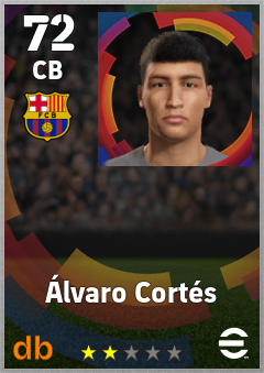 Álvaro Cortés — CB, OVR 72, MAX 72