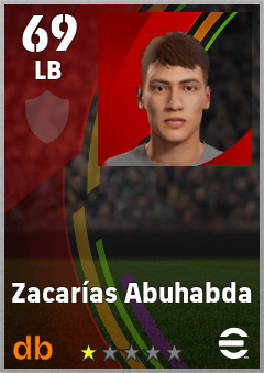 Zacarías Abuhabda — LB, OVR 69, MAX 69