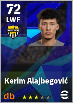 Kerim Alajbegović — LWF, OVR 72, MAX 72