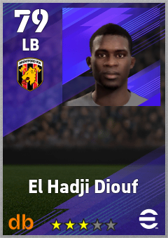El Hadji Diouf — LB, OVR 79, MAX 79